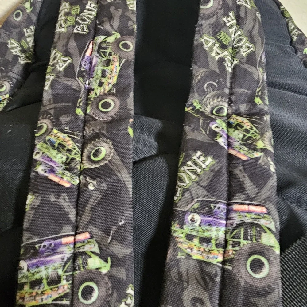 Vintage Grave Digger Race Team Back Pack Monster Jam Bad To The‎ Bone